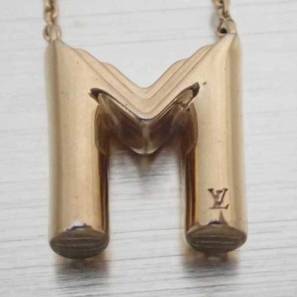 LOUIS VUITTON necklace LV & Me Letter M metal gold unisex M61068 - Picture 3 of 5